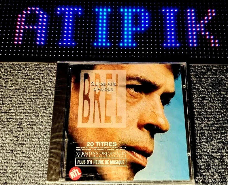 💿 Jacques Brel "Quinze Ans D'Amour" RTL Neuf sous Blister - 38 Ans 🎭
